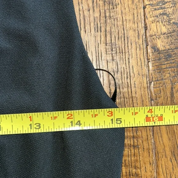 LOFT: Black V-Neck Midi Dress: Size 4 - Picture 8 of 9